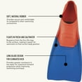 thumbnail image 4 of FINIS Long Floating Fins - Swimming Fins for Men, Women, and Kids - Swim Flippers to Improve Body Alignment - Swim Fins for Swimming Accessories - Adult M (Male 5-7/Female 6-8), Red/Blue, 4 of 7