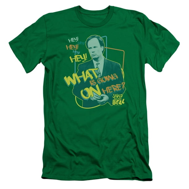 Trevco - Saved By The Bell - Mr. Belding - Slim Fit Short Sleeve Shirt - Large - Walmart.com