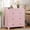 6-Pink, variant on FANRAL 3 Drawers Dresser for Bedroom,Small Dresser Modern Chest of Drawers with LED Open Shelf,Wood Closet Clothes Organizer Storage Cabinet,Pink Dresser