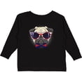 thumbnail image 3 of Inktastic Pug Dog July 4th Patriotic Sunglasses Boys or Girls Long Sleeve Toddler T-Shirt, 3 of 5