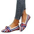 thumbnail image 3 of Willtoo Slip On Patriotic American Flag Women Shoes Sole Loafers Comfort Elastic Stretch Mesh Casual Walking Sneakers, 3 of 7