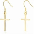 thumbnail image 6 of 925 Sterling Silver Cross Dangle Earrings for Women Teens Cross Drop Earrings Dangle, 6 of 10