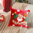 thumbnail image 2 of Qocolhg Christmas Decorations Outdoor Indoor, Christmas Pillowcase Rectangular Pillowcase Invisible Zipper Holiday Pillowcase Holiday Gift Christmas Decoration Red Pillowcase Suitable For Sofa, 2 of 6