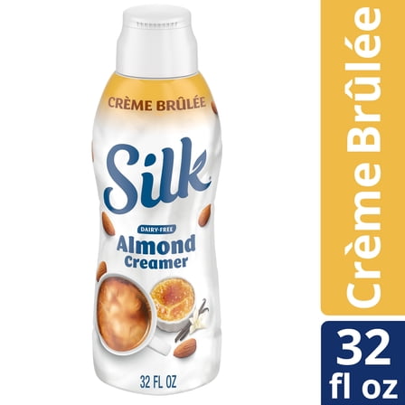 Silk Dairy Free, Gluten Free, Creme Brulee Almond Creamer, 32 fl oz Carton