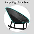 thumbnail image 5 of 2xhome Patio Rocking Chair | Oval Egg Shaped Lounge Rocker | All Weather Plastic | Modern Accent Side Chair for Indoor or Outdoor Use, Black, Set of 1, 1 piece, 5 of 10