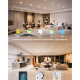 thumbnail image 3 of Sunco 6 Inch LED Recessed Light Retrofit, Can Lights for Ceiling, 1700 LM High Brightness, Selectable CCT 2700K/3000K/4000K/5000K/6000K, 17W=120W, Dimmable, Baffle Trim, Damp Rated UL 4 Pack, 3 of 7