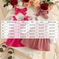 thumbnail image 4 of Leey-World Baby Girl Clothes 3-6 Months Newborn Infant Baby Girl Dress Clothes Winter Outfits Top Romper Overalls Dresses Suspender Skirt Set for Girls(Hot Pink,6-9 Months), 4 of 9