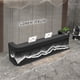 thumbnail image 1 of Luxury Stand Reception Desk Modern Shop White Supermarket Office Reception Desk Beauty Salon Comptoir Caisse Bar Furniture My Lux Decor Round, 1 of 7