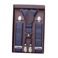 thumbnail image 4 of Tirantes para Hombre Yuyangstore Ajustables con 4 Clips Sarga Azul Oscuro, 4 of 8
