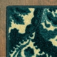 thumbnail image 6 of Mainstays Traditional Roxanne Medallion Teal Blue Area Rug, 5x7, 6 of 7