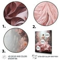 thumbnail image 3 of Designart "Ballet Solitude in Pink and White II" Abstract Canvas Wall Art - Modern Pink Abstract Spirals Entryway Wall Art Print, 3 of 6