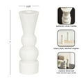 thumbnail image 5 of Kate and Laurel Maleea Modern Glam Two-Piece Marble Taper Candle Holder Set, Set of 2, White, Transitional Authentic Marble Candlestick Holders for Dining Table or Fireplace Mantel Display, 5 of 8