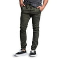 thumbnail image 2 of Victorious Men's Slant-Pocket Skinny Jogger Twill Pants JG876 - Olive - X-Large, 2 of 5