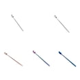 thumbnail image 3 of Injueey Cucharas de café de acero inoxidable, cucharas mezcladoras de mango largo, bebida fría, fruta, helado, postre, cuchara de té, herramientas Juegos de servir café y té No.01 Injueey JJ16522-01, 3 of 6