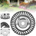 thumbnail image 4 of 8 Inch Knotted Steel Wire Trimmer Head Grass Cutter Dust Removal Weeding Tray Plate Lawnmower Attachment, 4 of 11