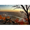 thumbnail image 2 of Tennessee Picture Archive 24x17 Gold Ornate Wood Framed with Double Matting Museum Art Print Titled - Chattanooga Overlook Tennessee, 2 of 4