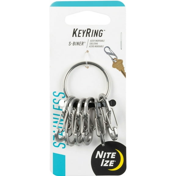 Nite KRGS-11-R3 Stainless Steel Key Ring, 1.1"