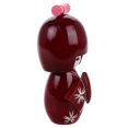 thumbnail image 2 of Japanese Geisha Doll Ornament, Traditional Kimono Figurine for Office Decoration, Asian Collectible Art Sculpture, Handpainted, 2 of 5