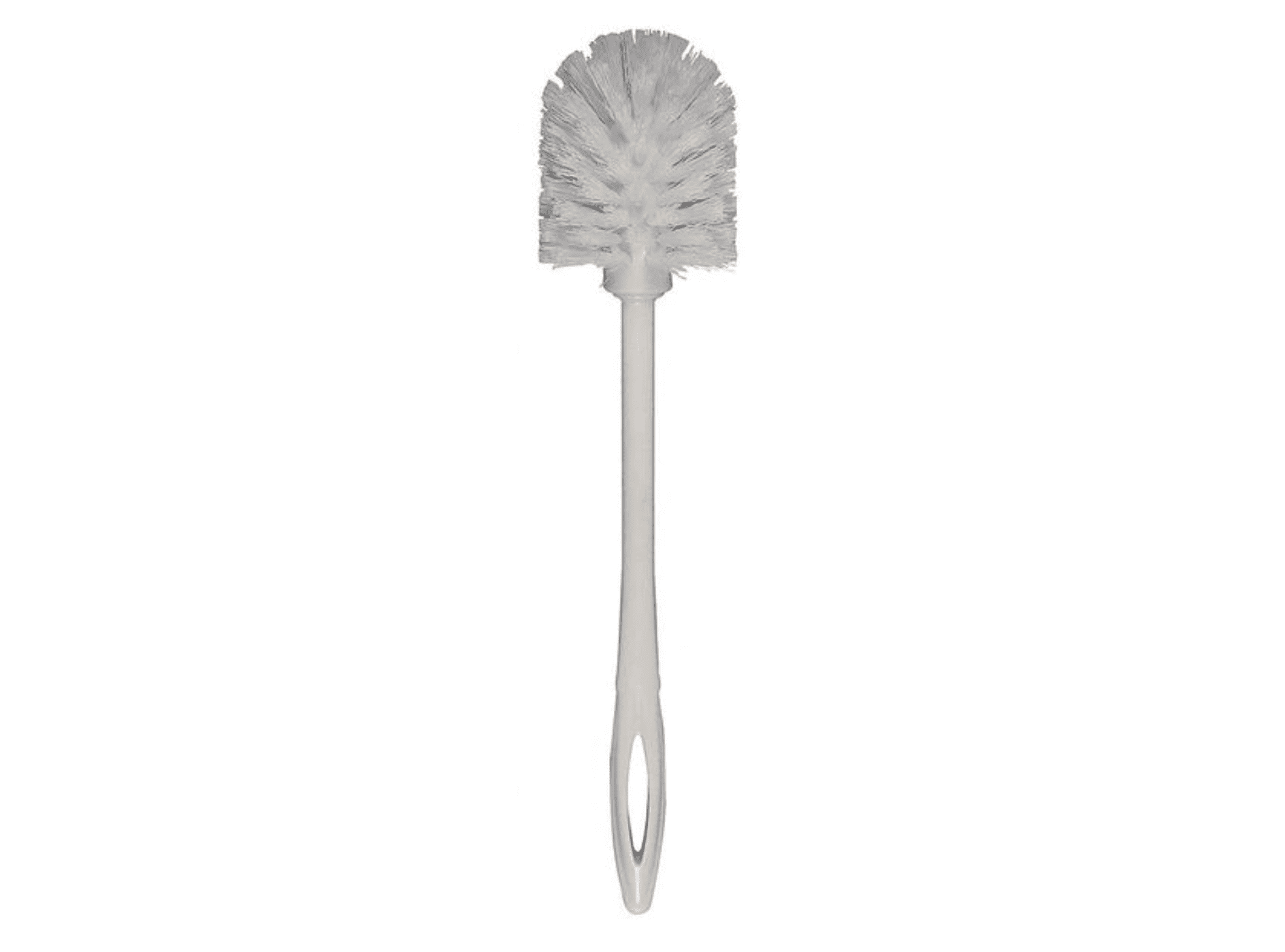 Rubbermaid Commercial Toilet Brush FG631000WHT Durable Plastic Handle
