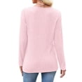 thumbnail image 5 of Yokua Womens Sweaters Casual Long Sleeve Scalloped Trim V Neck Lightweight Ribbed Knit Tunic Shirts Pullover Sweater Tops, 5 of 10
