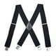 thumbnail image 1 of Tirantes para hombre de 1 pieza, tirantes elásticos ajustables anchos, correa para pantalones con diseño de 4 clips (negro), 1 of 5