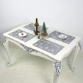 thumbnail image 4 of 12 manteles de Navidad y posavasos para decoración de mesa de comedor navideña (plateado), 4 of 5