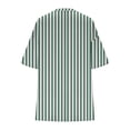 thumbnail image 6 of BiZtdJrK Pajamas for Women Set Striped Drop Shoulder Short Sleeve Tops and Shorts 2 Piece Summer Sets Lightweight Loose Casual Outfits Green M, 6 of 6