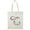 Natural, variant on Letter C Flower Bouquet 2 Tote Bag - Image by Shutterstock, One Size Cotton Canvas Tote Bag