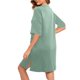 thumbnail image 5 of Camisón de invierno cálido para mujer, camisón de invierno con cremallera y bolsillos, manga 3/4, pijama holgado para mujer, 5 of 8