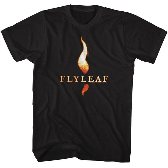 Flyleaf Flame Logo Black Adult T-Shirt