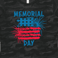thumbnail image 4 of Inktastic Memorial Day Distressed American Flag with Fireworks Women's T-Shirt, 4 of 5