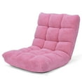 thumbnail image 6 of Topbuy Adjustable 14-Position Floor Chair ,Padded Gaming Chair Lazy Recliner Pink, 6 of 8