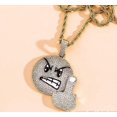 thumbnail image 4 of Collar vertical Yashi Estilo hip hop joyería de moda oro, 4 of 5