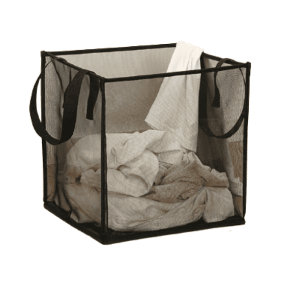 Mesh Laundry Baskets, 13 Inch Collapsible Laundry Cloth Baskets with Handles, Dirty Cloth Basket, Easy to Open, Portable Bag for Laundry Storage, Kids Toy, College Dorm or Travel
