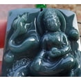 thumbnail image 2 of Certified Green Burma 100% Natural A Jade jadeite Pendant Guanyin Kwan Yin Dragon Necklace 597273 TN, 2 of 11