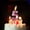 F, variant on 3D Number Birthday Candles, Pink & Multicolor Extended Big Digit Cake Topper For Any Age Celebration, Party Supplies For Anniversary & Special Occasions