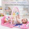 thumbnail image 6 of 3-in-1 Baby Play Mat & Activity Gym for Infant,Kick and Play Piano Play Gym ,Musical Activity Fitness Gym, Newborn+ ,Pink, 6 of 8