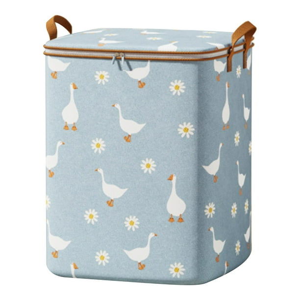 Bolsa de almacenamiento para ropa, edredones y mantas. Bolsa de mudanza de gran capacidad para dormitorio o casa. Bolsa de equipaje plegable con asas reforzadas. Almacenamiento con cremallera de tela