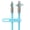 Sky Blue, variant on HyperGear USB-C to USB-C Fast Charge and Sync Chunky180° Rugged Cable, 12 Ft., Black