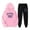 Pink, variant on California Hoodie and Sweatpants Set for Women Fall Winter Hooded Sweatshirt and Jogger 2 Piece Set Womens Track Suit