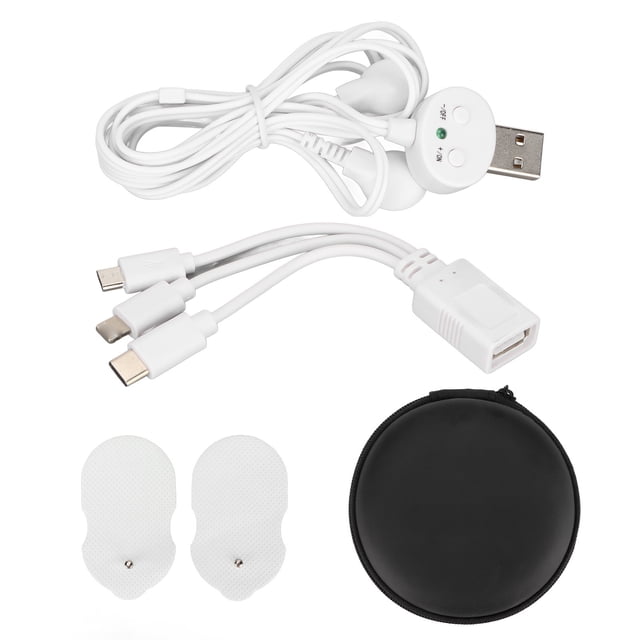 Masajeador de pulso con interfaz USB, estimulador muscular inteligente y versátil, masajeador para aliviar el dolor.