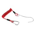 thumbnail image 4 of Deportes Subacuáticos Buceo Gancho de de Arrecife de Acero Inoxidable Individual Y Cordón de Bobina en + Clip de Presión para Buceo en rojo Sunnimix Gancho de arrecife, 4 of 6