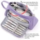 thumbnail image 4 of Estuche de gran capacidad para lápices, estuche grande para lápices, estuche de almacenamiento alto, organizador de oficina para estudiantes, adolescentes, niñas y adultos, color morado, 4 of 4
