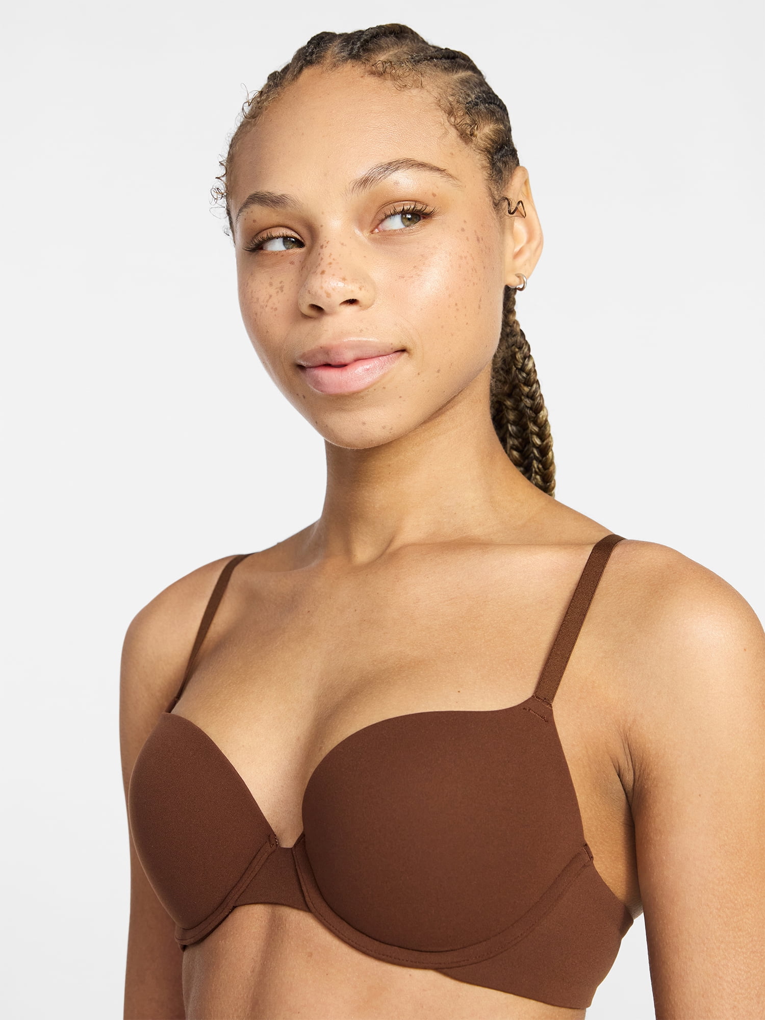 No Boundaries Fit Stretch Push Up Underwire Bra, Women's 34A-42DD
