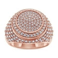thumbnail image 2 of AFFY 2 1/4 Carat Round Cut Lab Created Moissanite Diamond Men's Dome Anniversary Wedding Band Ring In 14K Rose Gold Over Sterling Silver Jewelry Gift For Men (VVS1 Clarity, 2.25 Cttw)-9.5, 2 of 6
