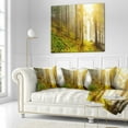 thumbnail image 3 of Designart Sun Finds its Way in Forest - Landscape Photography Throw Pillow - 16x16, 3 of 5