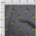 thumbnail image 1 of oneOone Georgette Viscose Fabric Floral & Block Printed Fabric 1 Yard 42 Inch Wide, 1 of 4