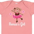 thumbnail image 4 of Inktastic Memaw Girl Ballerina Monkey Girls Baby Bodysuit, 4 of 5