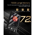 thumbnail image 3 of Reproductor MP3 PECSU Z12Pro 72 GB HiFi con Bluetooth, DSD/FLAC, 3 of 7