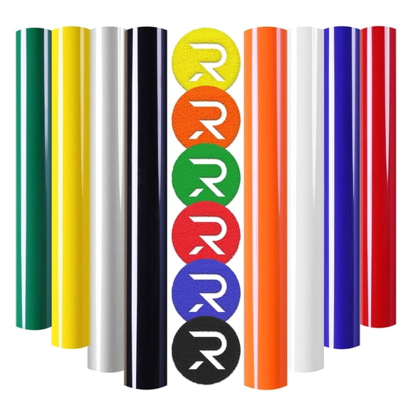 Vinilo de transferencia de calor HTVRONT 3D Puff para camisetas, 8 colores